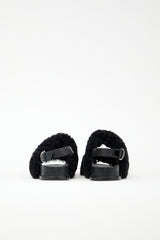 Alexandre Birman Shearling & Leather Sport Sandal
