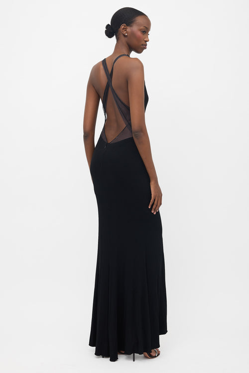 Alexandre Vauthier Crepe Jersey Maxi Dress