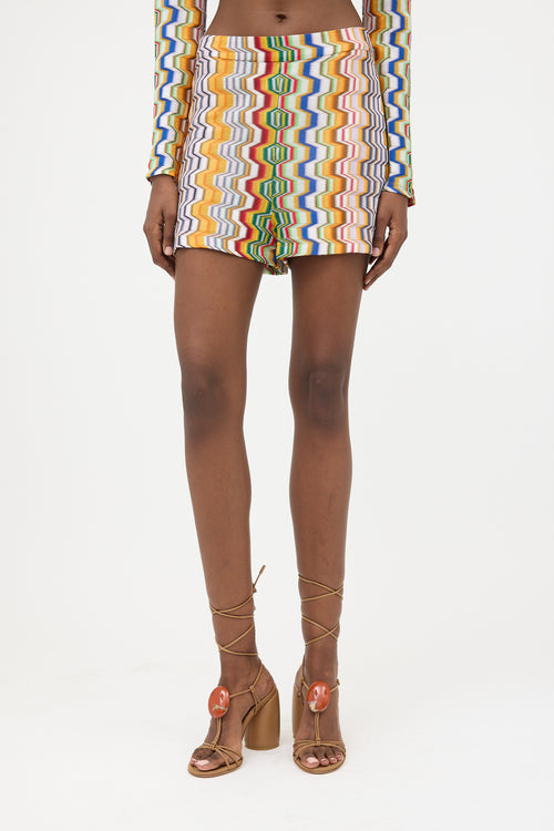 Alexis Knit Geometric Shorts