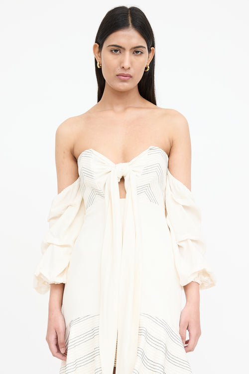 Alexis Silk Off Shoulder Dress