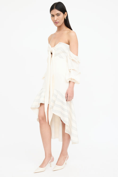 Alexis Silk Off Shoulder Dress