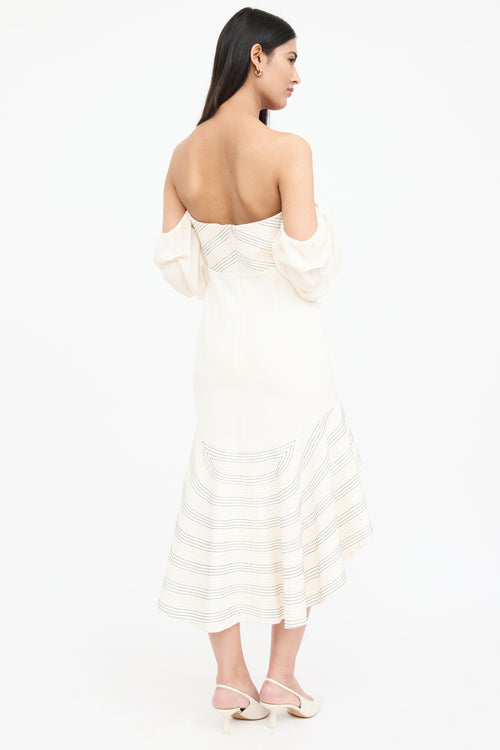 Alexis Silk Off Shoulder Dress