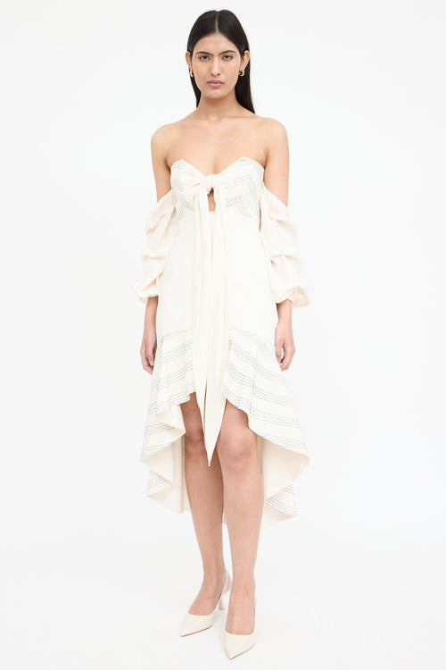 Alexis Silk Off Shoulder Dress