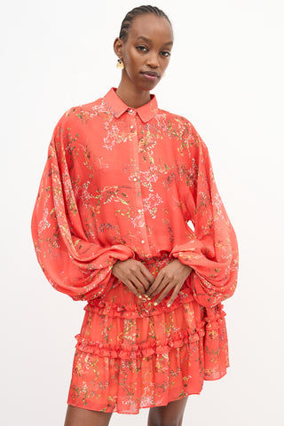 Alexis Floral Ruffled Dress