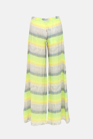  Patterned Wide Leg Pant