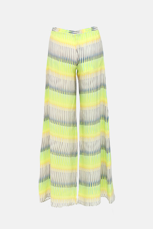  Patterned Wide Leg Pant