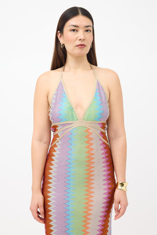 Alexis Knit Chevron Enna Maxi Dress