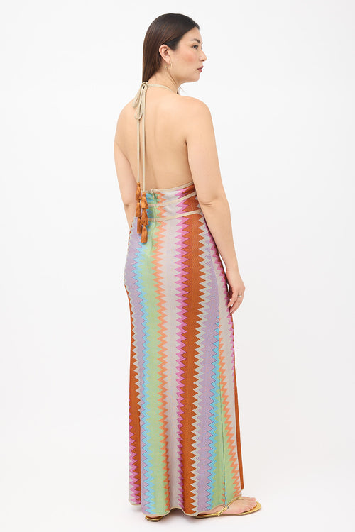 Alexis Knit Chevron Enna Maxi Dress