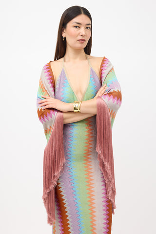 Alexis Knit Chevron Rhea Shawl