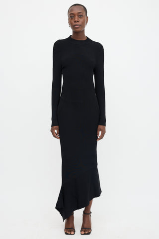 Alexis Ribbed Knit Backless Dress