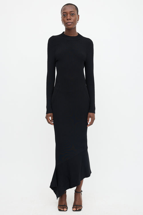 Alexis Ribbed Knit Backless Dress