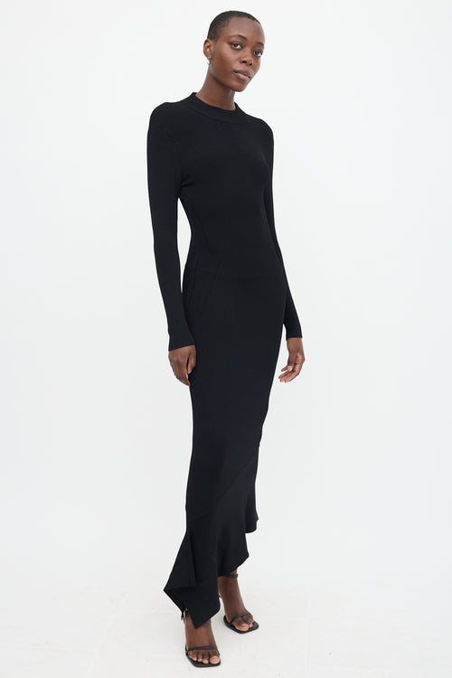 Alexis Ribbed Knit Backless Dress