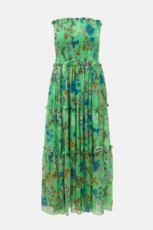 Alexis Silk Floral Roshan Dress