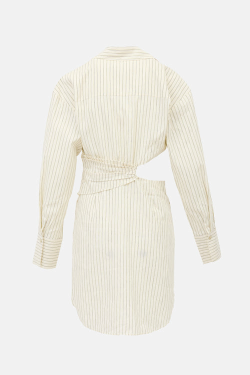 Alexis Virgo Striped Shirt Dress