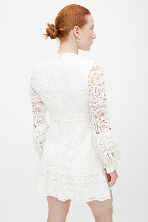 Alexis White Crochet Lace Dress
