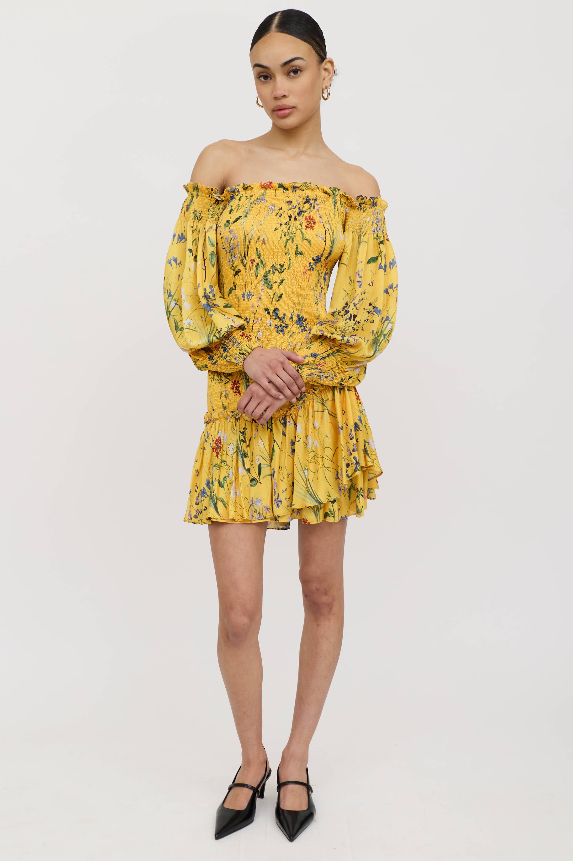 Alexis // Smocked Floral Dress VSP Consignment Alexis // Smocked Floral Dress VSP Consignment