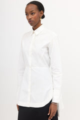 Alaïa Ruched High-Low Shirt
