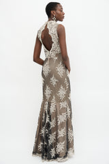 Alice + Olivia Lace Mesh Dress