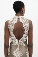 Alice + Olivia Lace Mesh Dress