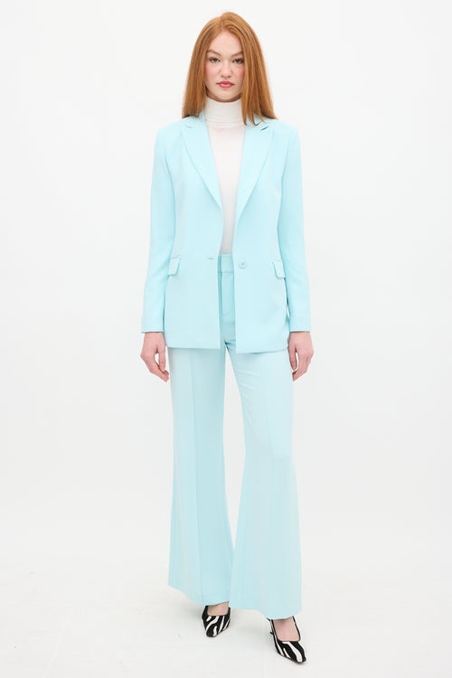 Alice + Olivia Blue Justine & Dylan Pant Suit