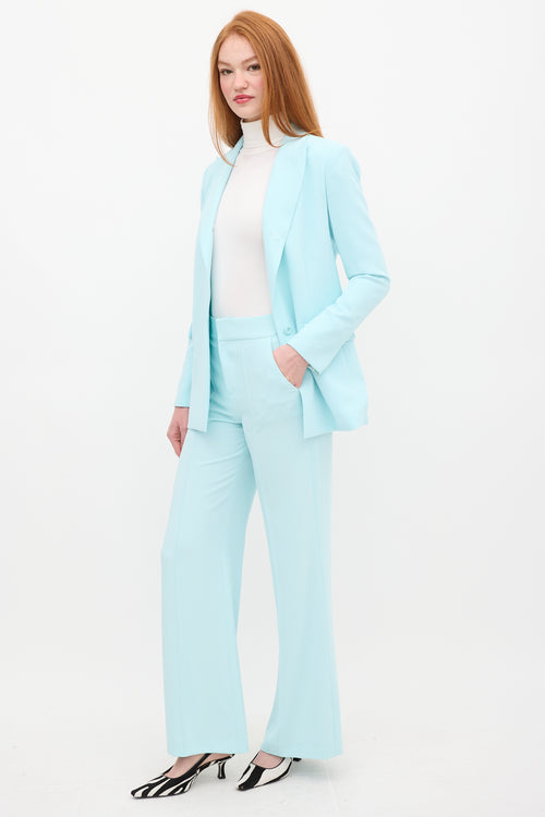 Alice + Olivia Blue Justine & Dylan Pant Suit