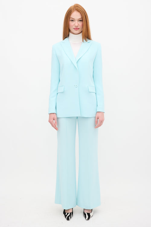 Alice + Olivia Blue Justine & Dylan Pant Suit