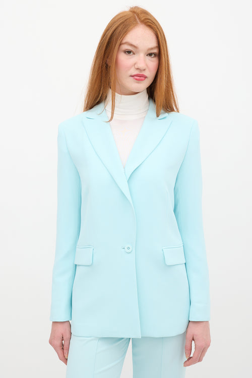 Alice + Olivia Blue Justine & Dylan Pant Suit