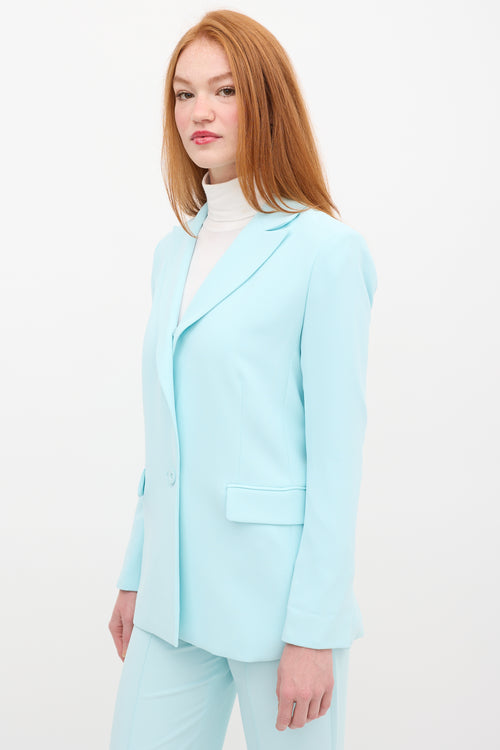 Alice + Olivia Blue Justine & Dylan Pant Suit