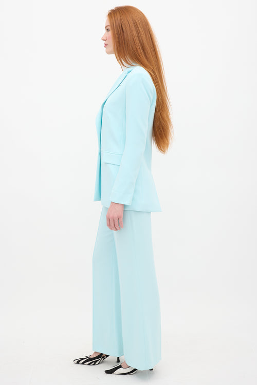 Alice + Olivia Blue Justine & Dylan Pant Suit