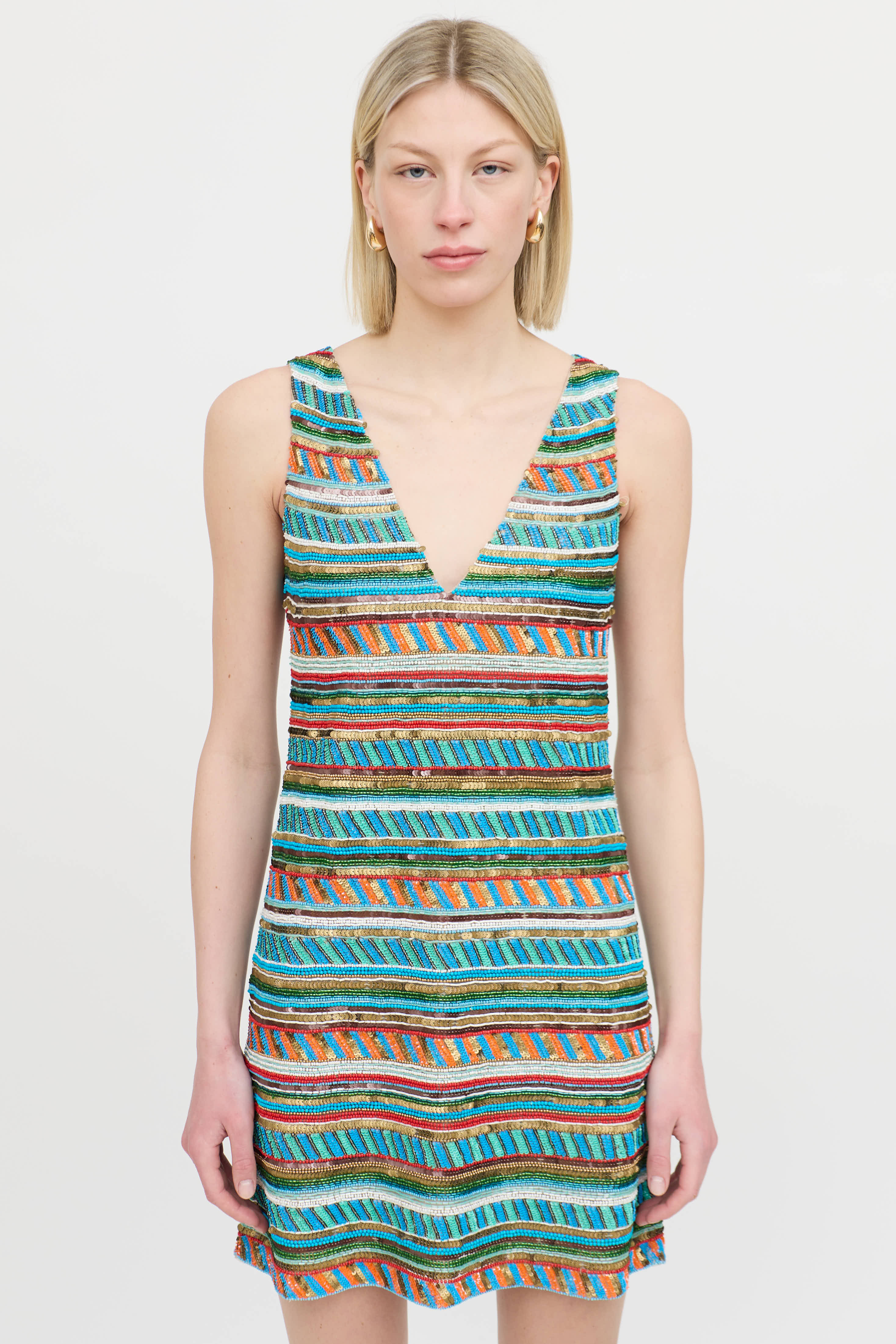 Alice + Olivia // Sequin Beaded Dress VSP Consignment Alice + Olivia // Sequin Beaded Dress VSP Consignment