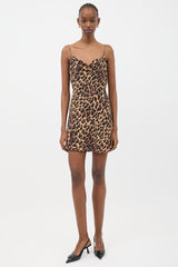 Alice + Olivia Printed Harmony Slip Dress