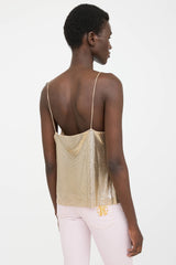 Alice + Olivia Chainmail Cowl Top
