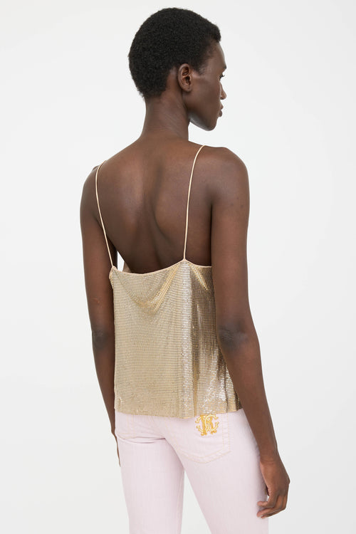 Alice + Olivia Chainmail Cowl Top