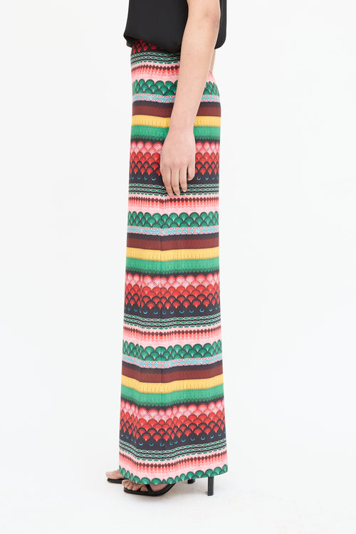 Alice + Olivia Patterned Wide Leg Pants