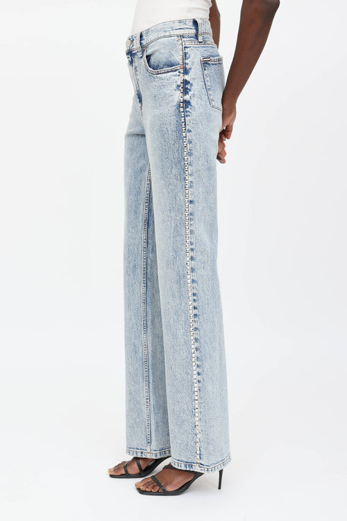 Alice + Olivia Studded Bootcut Jeans