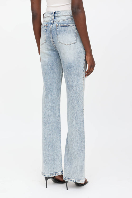 Alice + Olivia Studded Bootcut Jeans