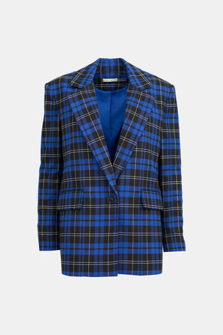 Alice + Olivia Denny Plaid Blazer