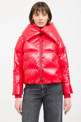 Alice + Olivia Shiny Down Jacket