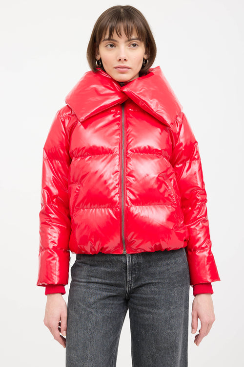 Alice + Olivia Shiny Down Jacket