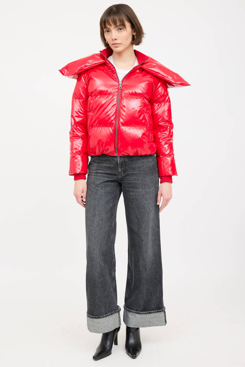 Alice + Olivia Shiny Down Jacket