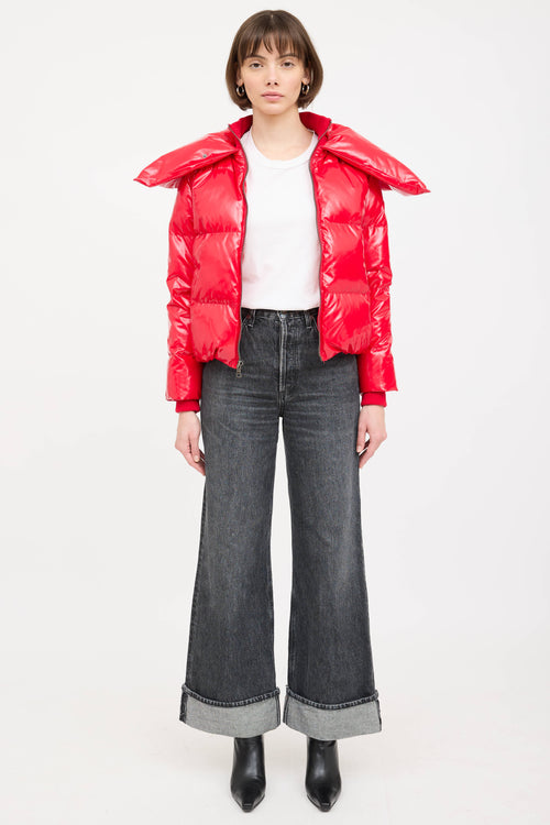 Alice + Olivia Shiny Down Jacket