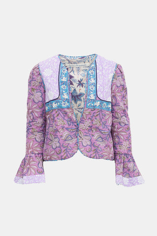 Alix Of Bohemia Floral Wadded Carnaby Jacket