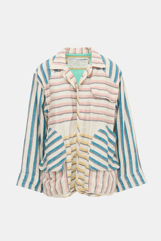 Alix Of Bohemia Stripe Mariner Coat