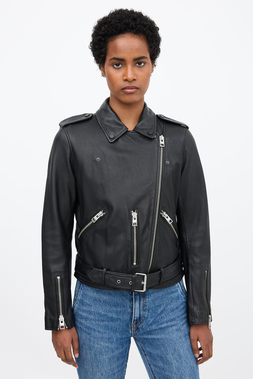 All Saints Leather Balfern Biker Jacket