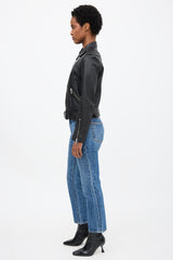 All Saints Leather Balfern Biker Jacket