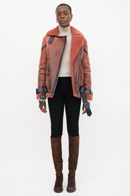 All Saints Shearling Hawley Jacket