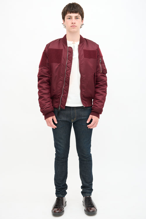 Alpha Industries MA-1 Slim Fit Reversible Bomber Jacket