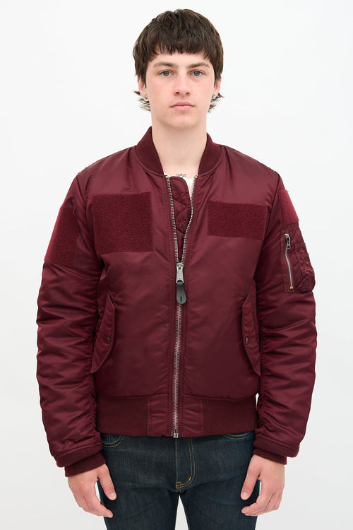 MA-1 Slim Fit Reversible Bomber Jacket