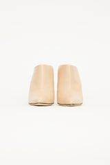 Altuzarra Beige Leather Pointed Toe Mule