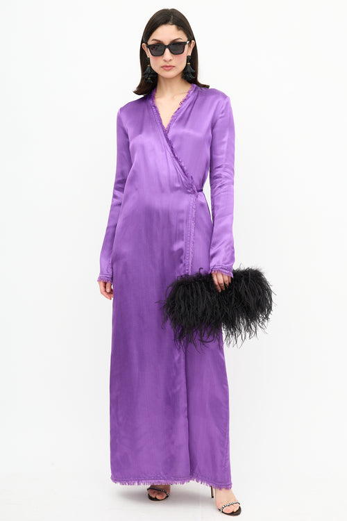 Altuzarra Feather Logo Clutch